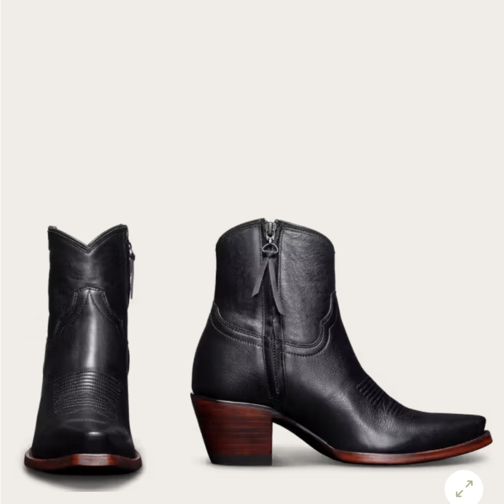 Tecovas Black Leather Ankle Booties